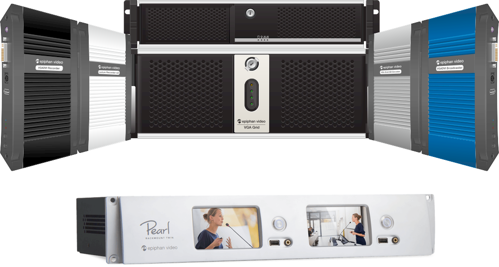 Registrazione e streaming Epiphan VGADVI Recorder Pro DL RM, Pearl 2